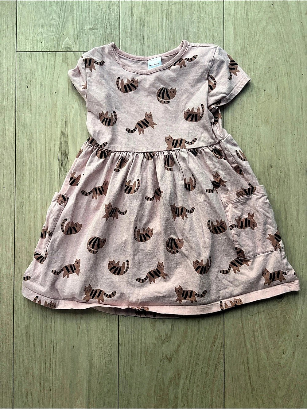 Hanna Andersson Playground Dress with Pockets Cat Print Size 8